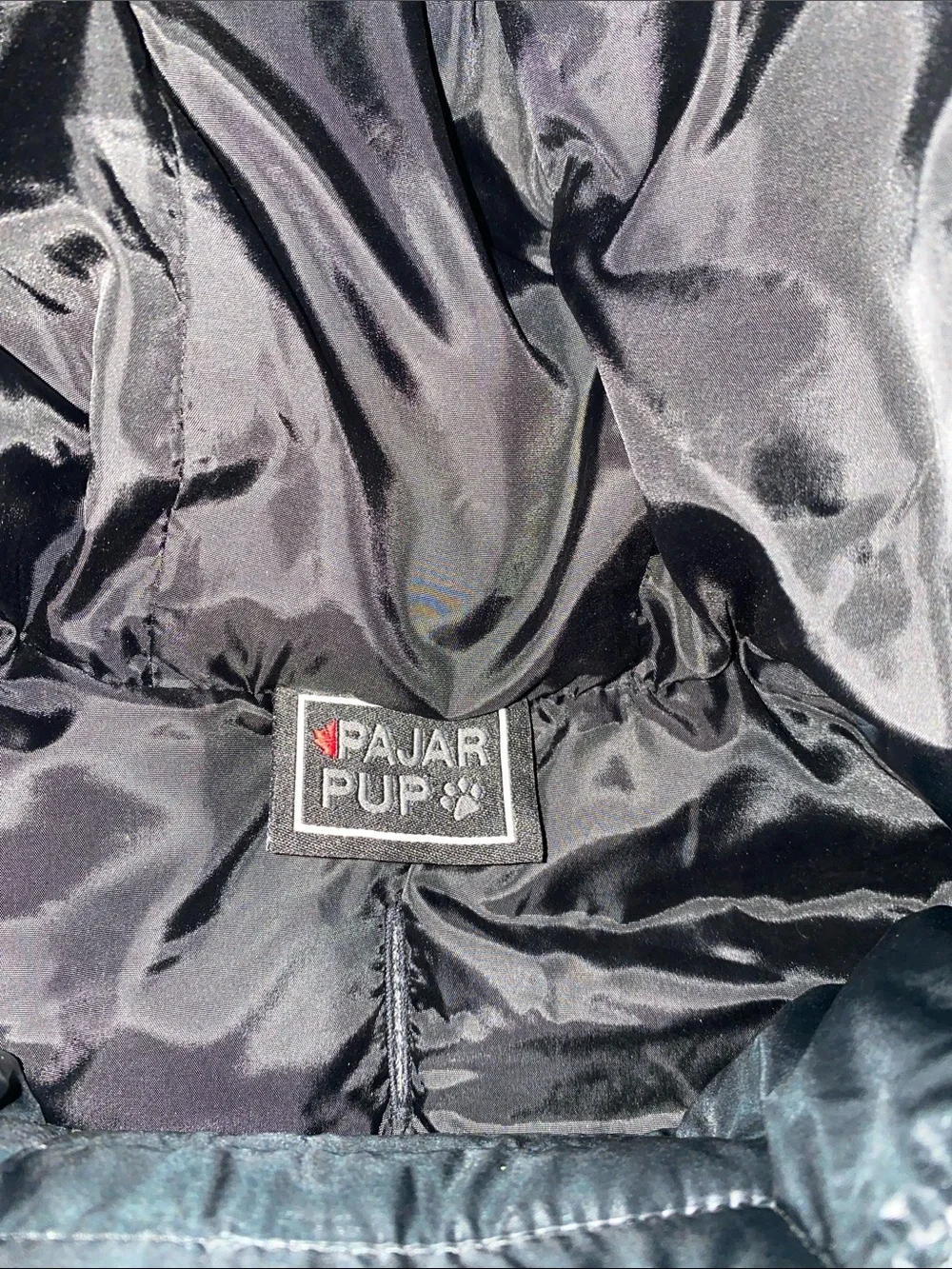 Pet Hooded Puffer Coat — Black